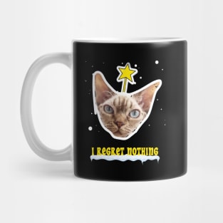 I Regret Nothing Cat Christmas Design Mug